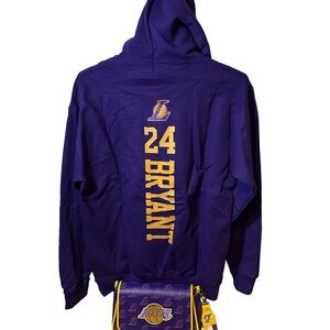 BRAND NEW!!! Los Angeles Lakers Purple & Gold Hoodie with Matching Crossbody Bag